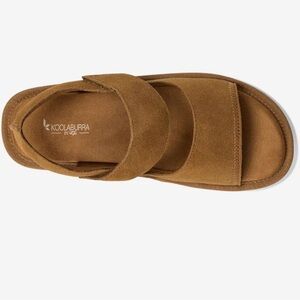 Koolaburra Tan Suede Slide Sandals